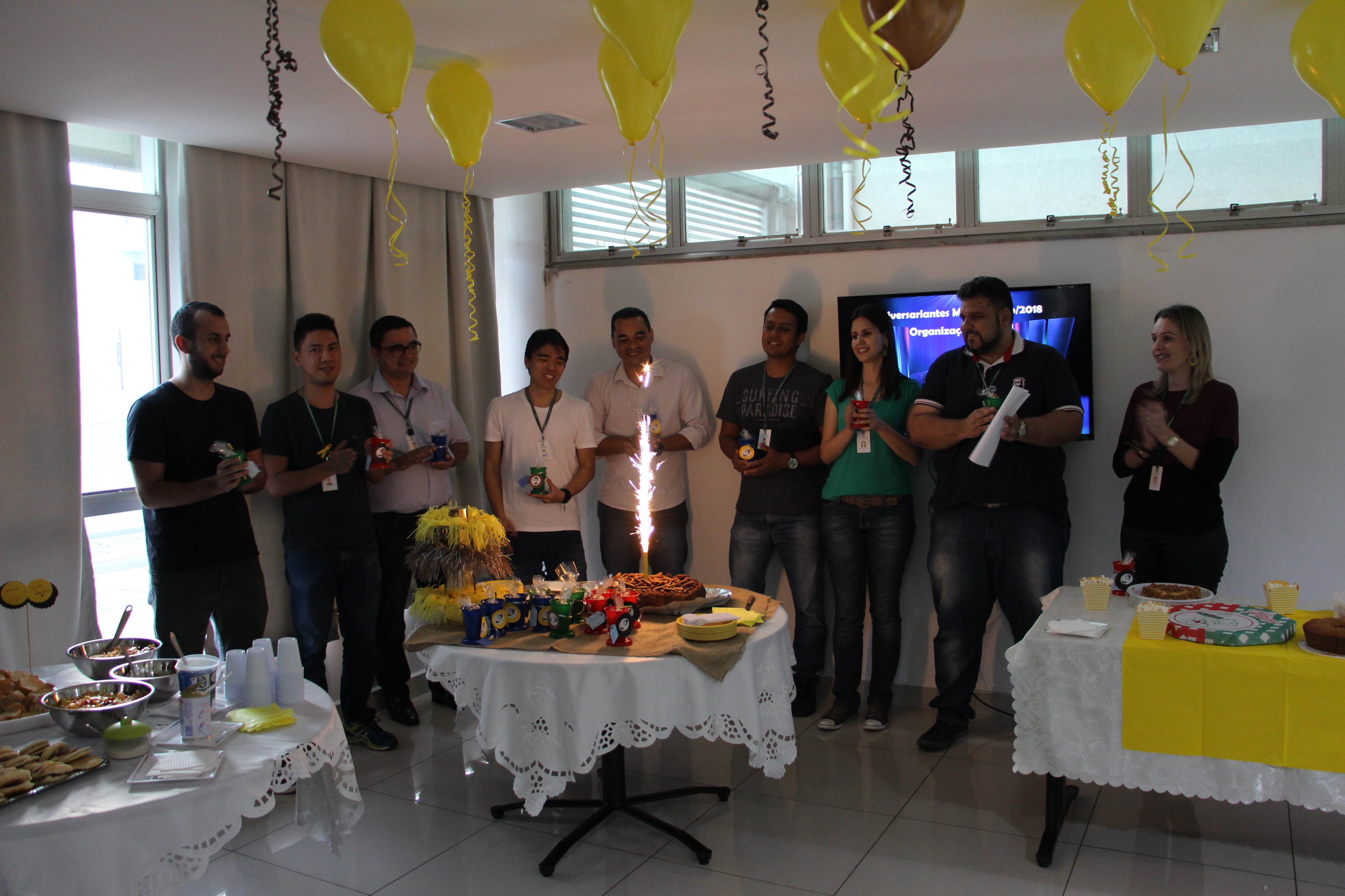 Café dos aniversariantes do mês de julho da reitoria