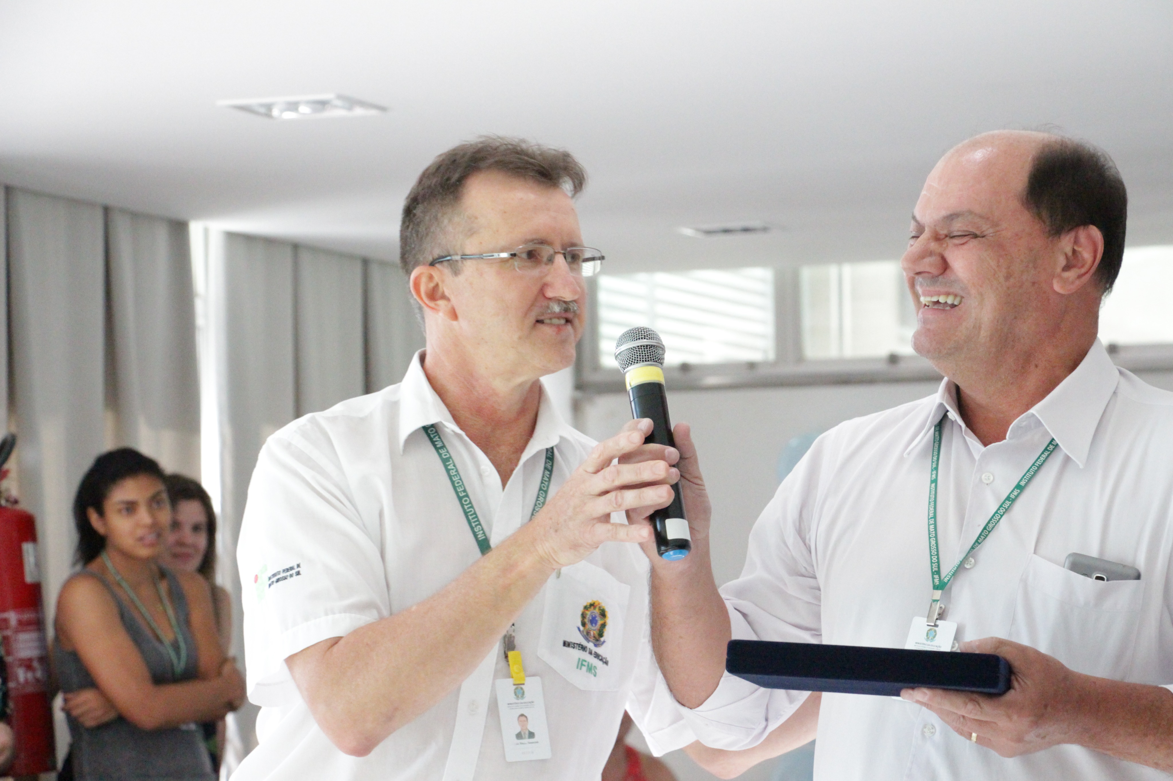 Confraternização na Reitoria