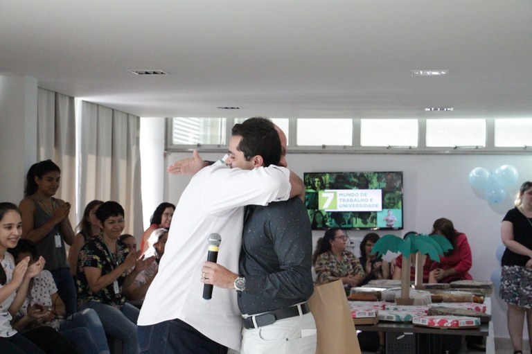 Confraternização na Reitoria