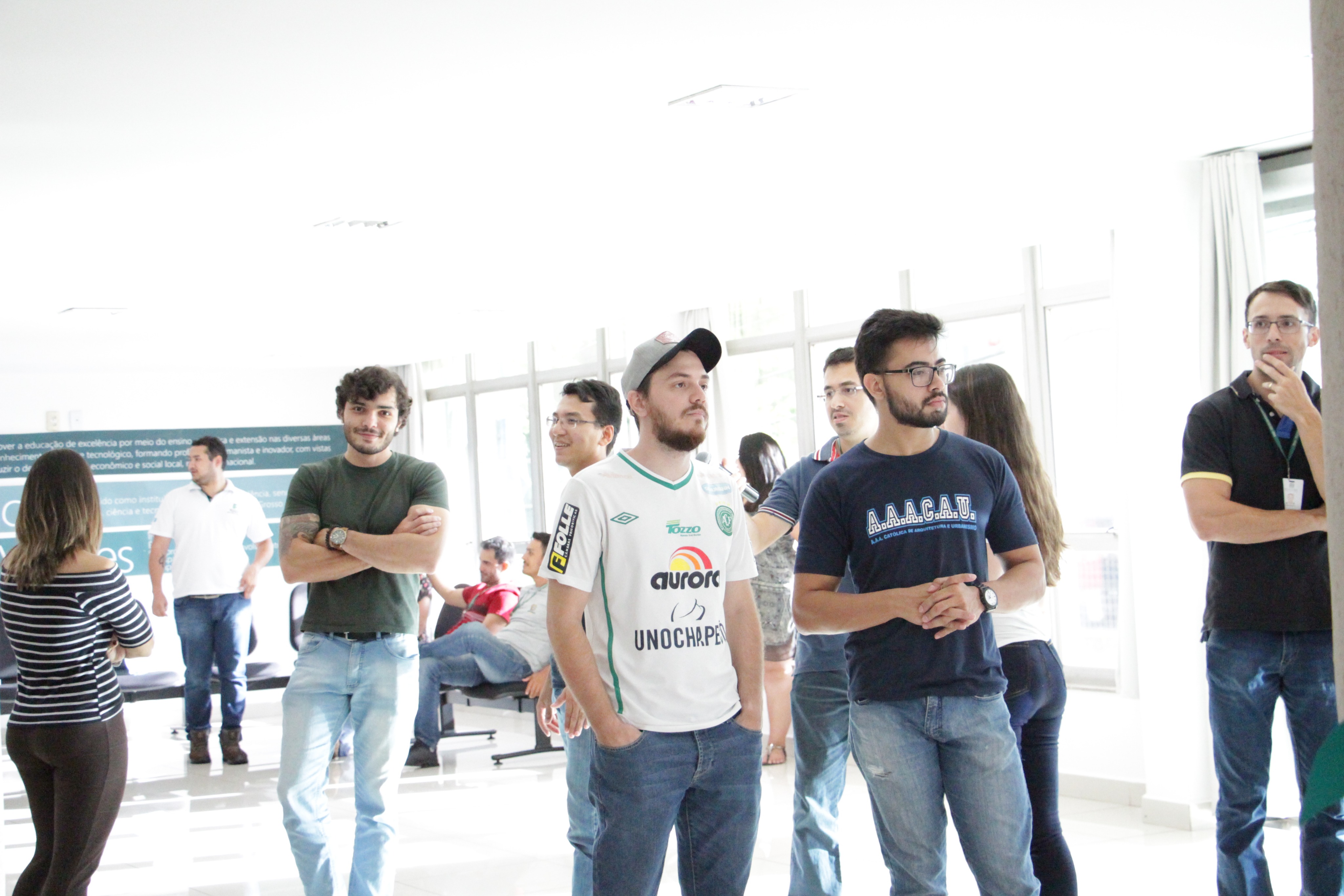 Confraternização na Reitoria