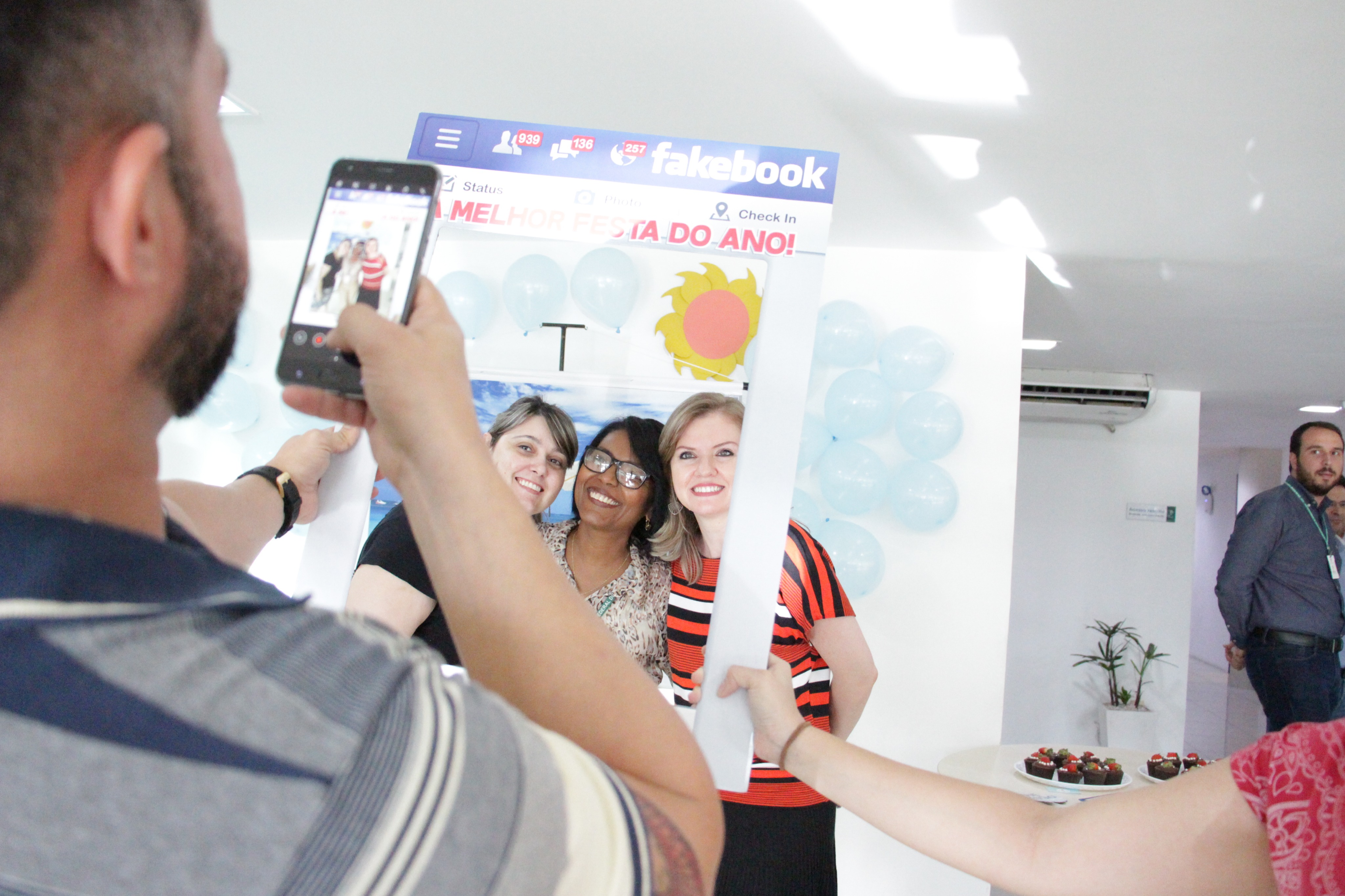 Confraternização na Reitoria