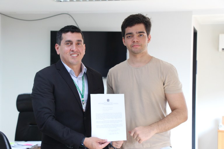 Cerimônia de posse realizada no gabinete da reitoria no dia 24 de agosto